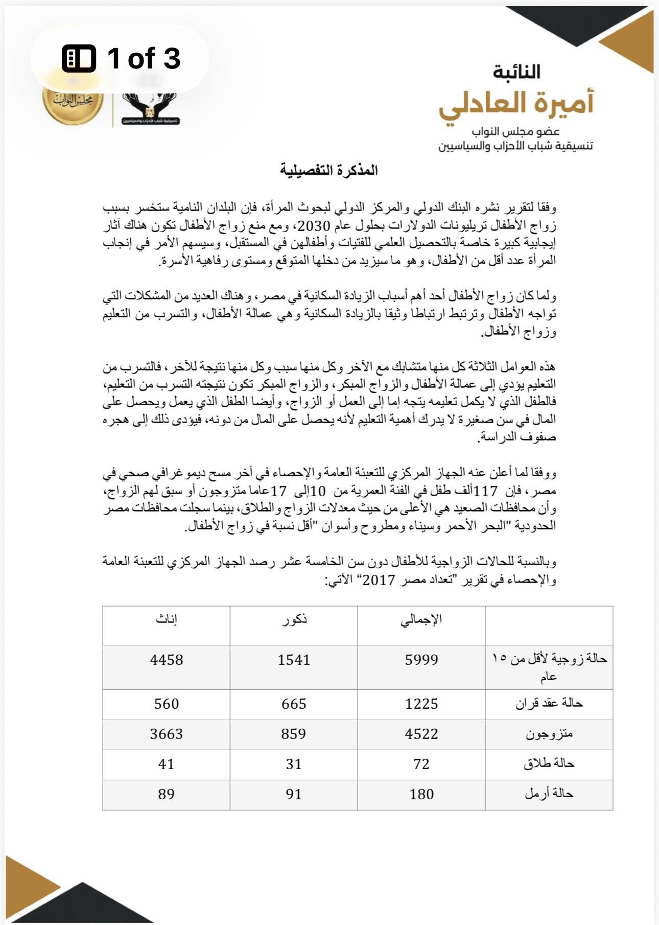 تجريم زواج الأطفال 2